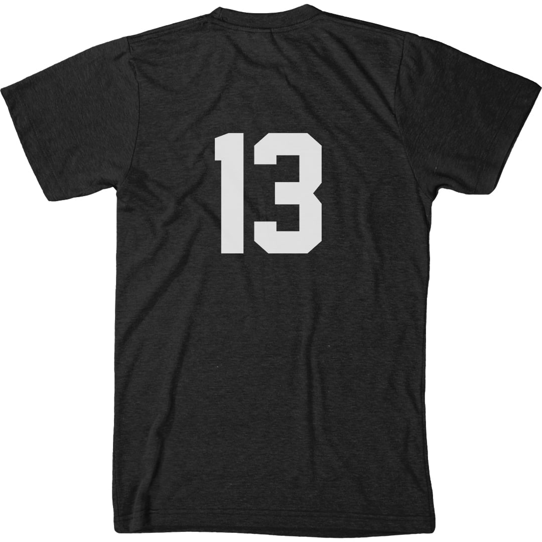 Standard White Jersey Number 13 Men's Modern Fit T-Shirt - Walmart.com