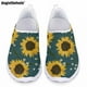 thumbnail image 1 of Zapatos casuales clásicos para mujer Doginthehole, zapatos planos con diseño de estampado artístico de girasoles a la moda, zapatos de malla cómodos y livianos sin cordones, 1 of 5
