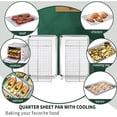 thumbnail image 7 of ACDANC 2026 New Quarter Sheet Pan with Cooling Rack Set [2 Baking Sheets + 2 Baking Racks],Stainless Steel Cookie Sheets for Baking and Wire Rack-Rust&Warp Resistant&Nonstick,Size 12 X 9.8 X 1 Inch, 7 of 7