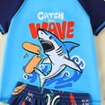 thumbnail image 3 of lnmuld Boys' 2 Piece Swimsuit Set Cartoon Print Swim Shirt with Beach Shorts for Summer Swimming Size:4-5 Years, 3 of 9