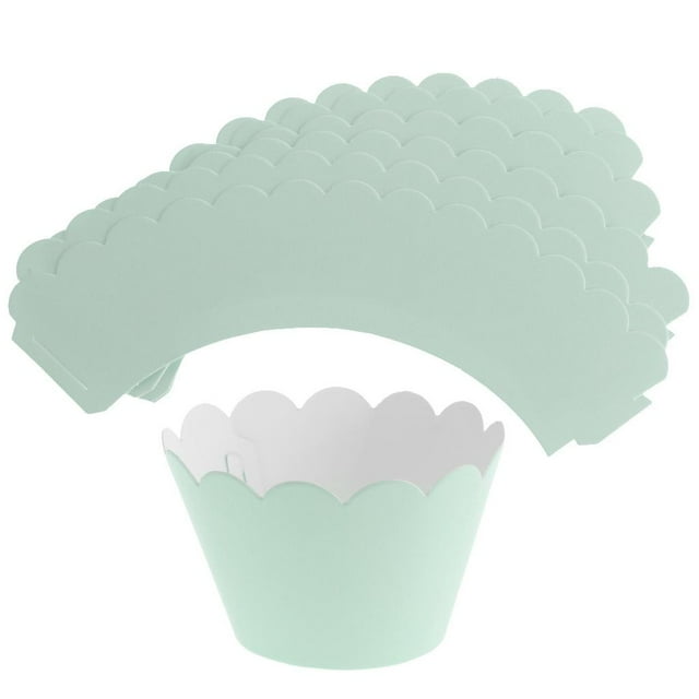 8 Unids Hornear Pastel De Papel Cups Cupcake Wrappers Taza De La Hornada Muffin Holder Case Cumpleaños Baby Shower Party Prom Supplies Azul Colcomx Envoltura de papel de la torta