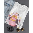 thumbnail image 3 of Cute Owl With Ethnic Body T-Shirt Women -Image by Shutterstock, Female Large, 3 of 4