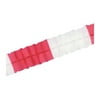 Leaf Garland 4 1/2" x 12 Red and White - 24 Pack