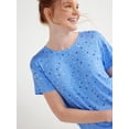 thumbnail image 6 of Joyspun Women's Knit Sleep T-Shirt with Short Sleeves, Sizes S-3X, 6 of 7