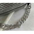 thumbnail image 5 of Kukuzhu Rhinestone Clutch for Women Sparkling Chain Evening Handbags Silver Purse Bling Hobo Handbag for Wedding Cocktail Party, 5 of 8