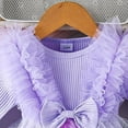 thumbnail image 4 of Zshosam Fall Baby Girl Clothes Newborn Newborn Baby Girl Outfit Long Sleeve Romper Corduroy Suspender Skirt Dress Set Size 0 3 Months,(Purple 0-3 Months), 4 of 4