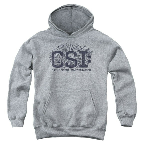 Csi - Distressed Logo - Youth Hooded Sweatshirt - Small