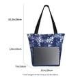 thumbnail image 3 of Fuzoiu Christmas Blue Print Large Capacity Shoulder Bag for Women,Large Capacity Office Purse,Laptop Tote Bag,Casual Everyday Tote for Work Beach Travel and Shopping Grocery, 3 of 6