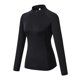 thumbnail image 1 of Guardurnaity Ropa interior térmica de poliéster para mujer, abrigo cálido para invierno y otoño de manga larga de Color sólido con cremallera, ropa Prendas para la parte del cuerpo Negro L Guardurnaity AP013404-03, 1 of 6