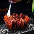 thumbnail image 5 of Parrilla Antiadherente de Acero Inoxidable para Asar A la Parrilla, con Capacidad para 4 Parrillas para Asar A la Parrilla, Color Negro, 5 of 5