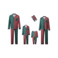 thumbnail image 5 of AIGUR Family Christmas Pajamas, Family Matching Christmas Pajama Set, Family Matching Christmas Pajamas Plaid Long Sleeve Lapel Tops Pants, 5 of 11
