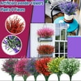 thumbnail image 3 of LHWEN 8 Bundles Artificial Lavender Flowers for Outdoor Decoration 15" High Lifelike Faux Lavenders Perfect for Porch Patio Garden Weddings and DIY Projects, 3 of 6