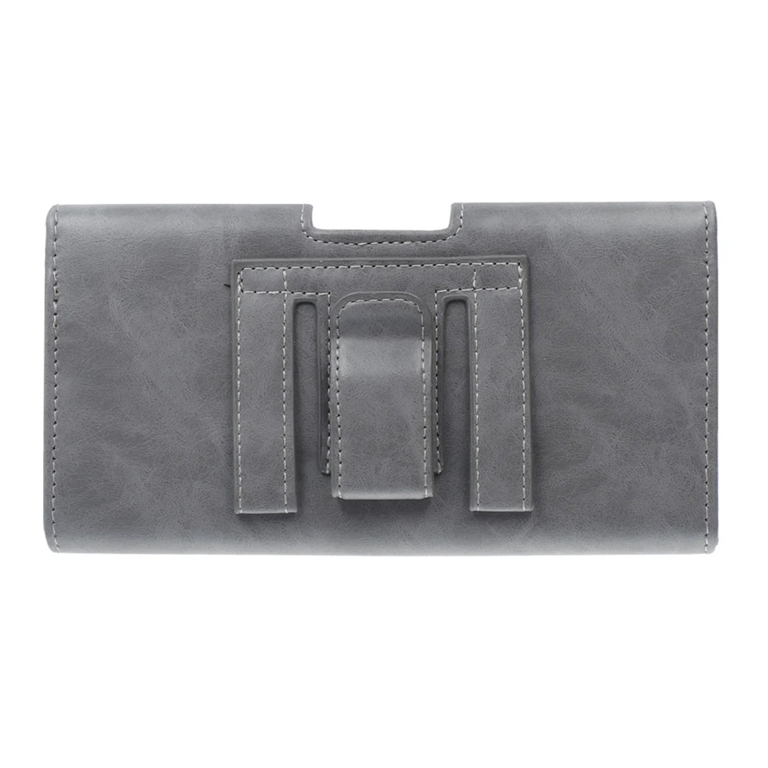 EVO Horizontal Leather Holster with Textured Surface 5.5 Inch - Grey