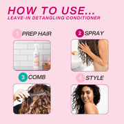 Dippity-do Girls with Curls De-Frizz Leave-In Detangling Conditioner, 236 ml/8.0 fl oz