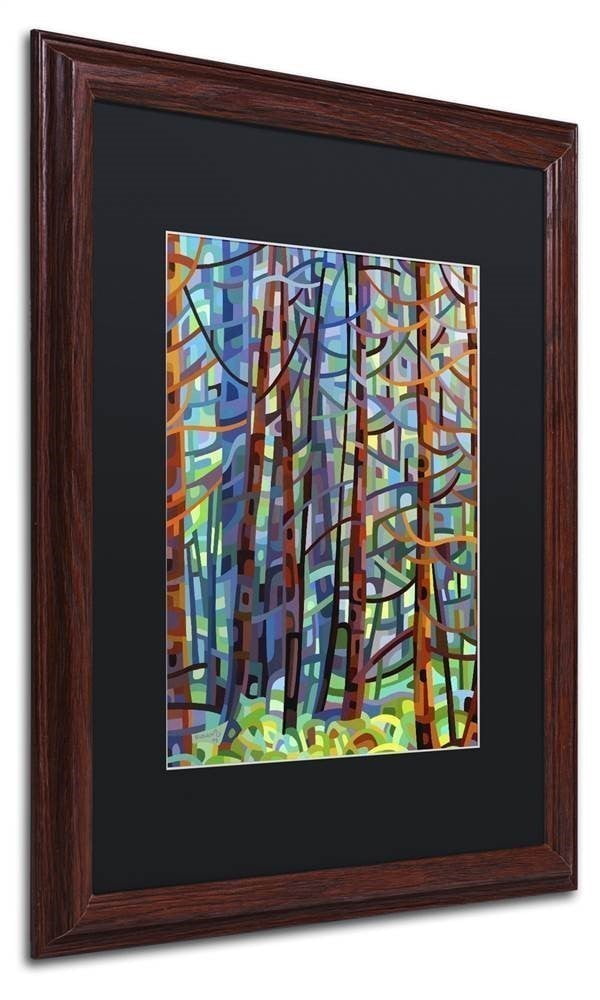 Mandy Budan 'In A Pine Forest' Black Matted Framed Art