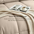 thumbnail image 6 of BedTreat Down Alternative Comforter with Corner Tabs - All Season Quilted King Size 240 GSM Sand Dollar Comforter, Machine Washable Microfiber Bedding, 6 of 6