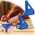 thumbnail image 2 of TIELUTT 3D Angle Measuring Aluminum Alloy Woodworking Triangle Ruler with Precision Protractor Suitable for Long for Woodworking Angle Woodworking Measuring Stick Telescope Clothes Line Typography Pa, 2 of 5