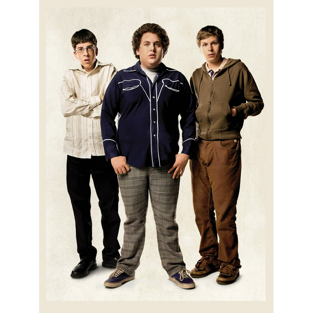 Superbad poster Cast poster Metal Print 12"x16" Large Art Print on