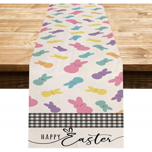 Kitchen aid Easter’s Day Table Runner Merry Tablecloth Holiday Table Decorations