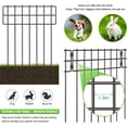 thumbnail image 3 of NEX 10Pcs Garden Fence Panels Lawn Flower Rustproof Animal Barrier Border Yard Decor, 3 of 4