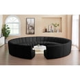thumbnail image 3 of Meridian Furniture Infinity Black Boucle Fabric 12pc. Modular Sectional, 3 of 12
