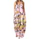 thumbnail image 2 of ICHUANYI Clearance Women's Fashion Sexy Vintage V Neck Sleeveless Printing Party Dresses(Pink, L) ICHUANYI WER2023081015815, 2 of 5