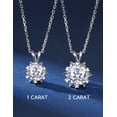 thumbnail image 6 of MomentWish 2 Carat VVS1 Moissanite Necklace for Women,Lab Created Diamond Necklace for Birthday Christmas Gift, 6 of 8
