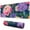 Pioneer Flower Floral-2, variant on Long Mouse Pads for Desk,Pioneer Flower Floral Print Pattern Desk Mats on Top Of Desks, Desk Mouse Pad Extra Large with 3mm Non-Slip Base and Stitched Edge for Gaming,Office,Work,Home 31.5"x11.8"