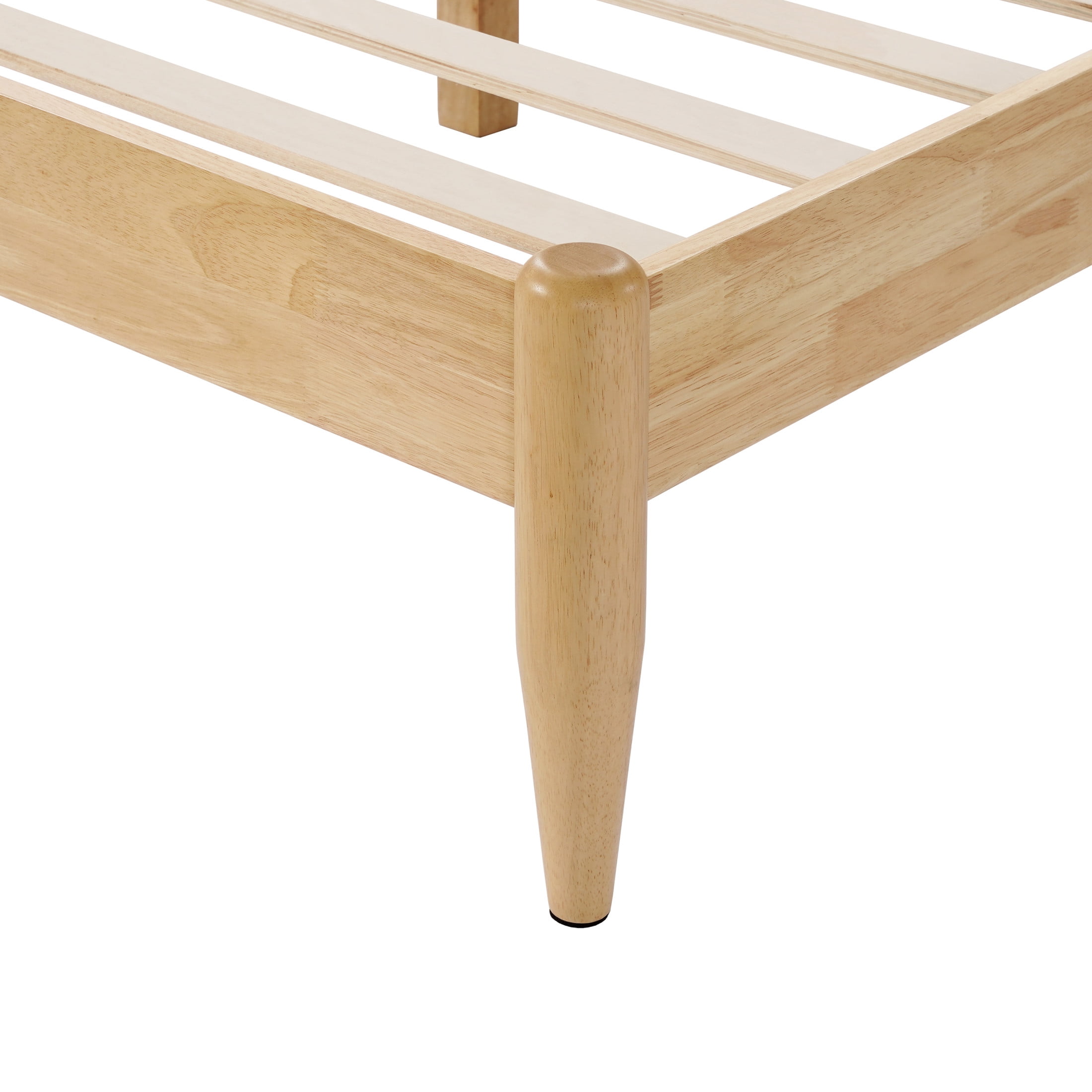 Christopher Knight Home Queen Size Solid Wood Bed Frame with Fleece Upholstered Headboard, Ivory