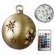 thumbnail image 1 of 2uds. Bola de Navidad inflable de 60 cm, bola inflable de Navidad con brillo de PVC (estilo R), 1 of 3
