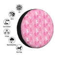 thumbnail image 4 of Pofeuu Breast Cancer Awareness (3) Print Spare Tire Wheel Cover for Car Truck SUV Camper Universal Fit Spare Tire Cover RV Spare Tire Covers-15 inch, 4 of 6