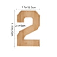 thumbnail image 3 of Wooden Number Charcuterie Board Box, Fillable Number 2 Serving Tray for Fruit Cheese Platter Vegetable Food Dish Plates, Anniversary Birthday Party Decoration, 3 of 6