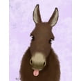 thumbnail image 2 of Fab Funky 26x32 Gold Ornate Wood Framed with Double Matting Museum Art Print Titled - Funny Farm Donkey 1, 2 of 4