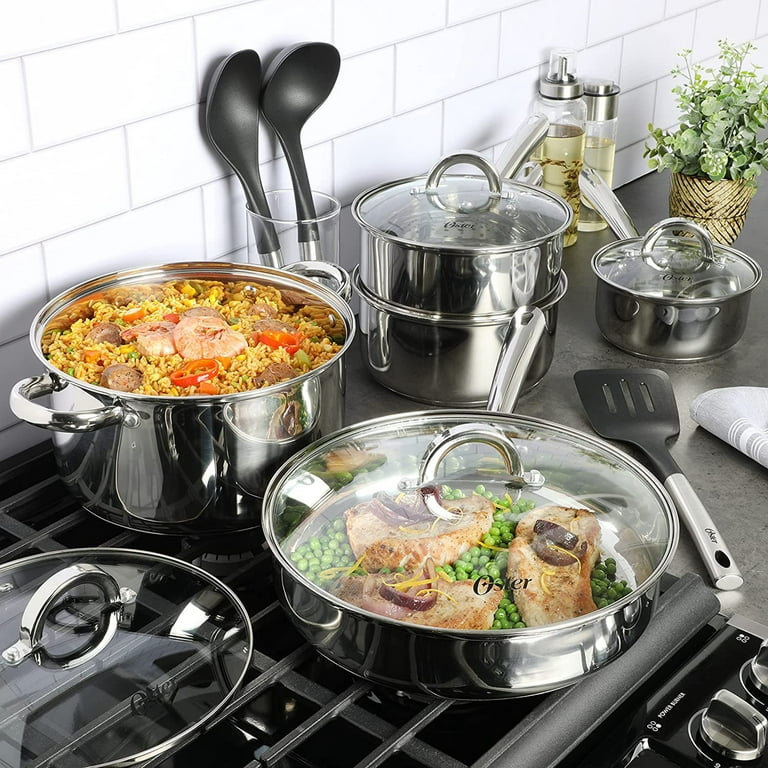Bergner - Gourmet - 12 Piece Stainless Steel Cookware Set