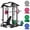 Black Smith Machine/340LBS Colorful Plates/Weight bench, variant on Mitonos Multi-Function Smith Power Cage, 2000 LBS Heavy Duty Squat Rack with Dual Cable Crossover System, All-in-One Home Gym Strength Training Frame with Fitness Accessories