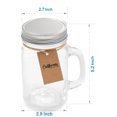 thumbnail image 4 of California Home Goods John Kate Retro Clear Glass Jar Mugs (Set of 6), 4 of 5