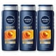 thumbnail image 1 of Body Wash Nivea Men Boost 3 en 1 con aroma cítrico, botella de 500 ml, 1 of 8