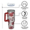 thumbnail image 4 of OBREWU Pioneer Flower Tumbler with Handle and Lid,Pioneer Flower 40oz Double Wall Vacuum Insulated Tumbler,Cups Gift for Women and Men, 4 of 7
