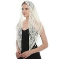 thumbnail image 2 of Mass Veil Triangle Mantilla Triangle Lace Infinity Veils Cathedral Head Covering Latin Church Veil Chapel Scarf, 2 of 5