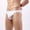 White, variant on Lilgiuy Men's Swimwear Mesh Panel Bikini Swimming Briefs Sexy Low Rise Swimsuit