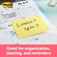 thumbnail image 4 of Post-it Notes, 3 in x 3 in, Canary Yellow, 4-Count Pack (Pack of 18), 4 of 6