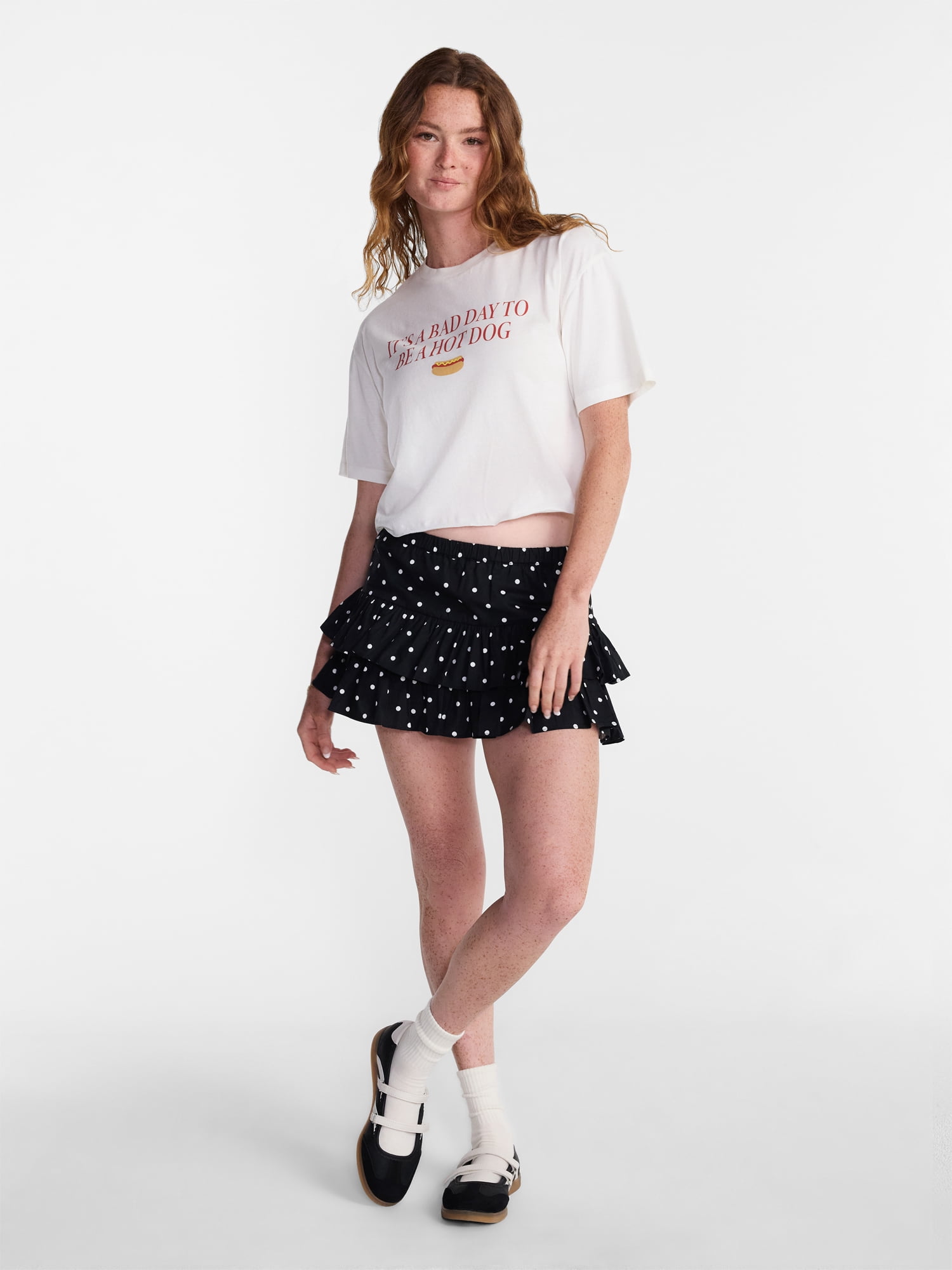 No Boundaries Game Day Woven Skirt, Women's XXS-XXL