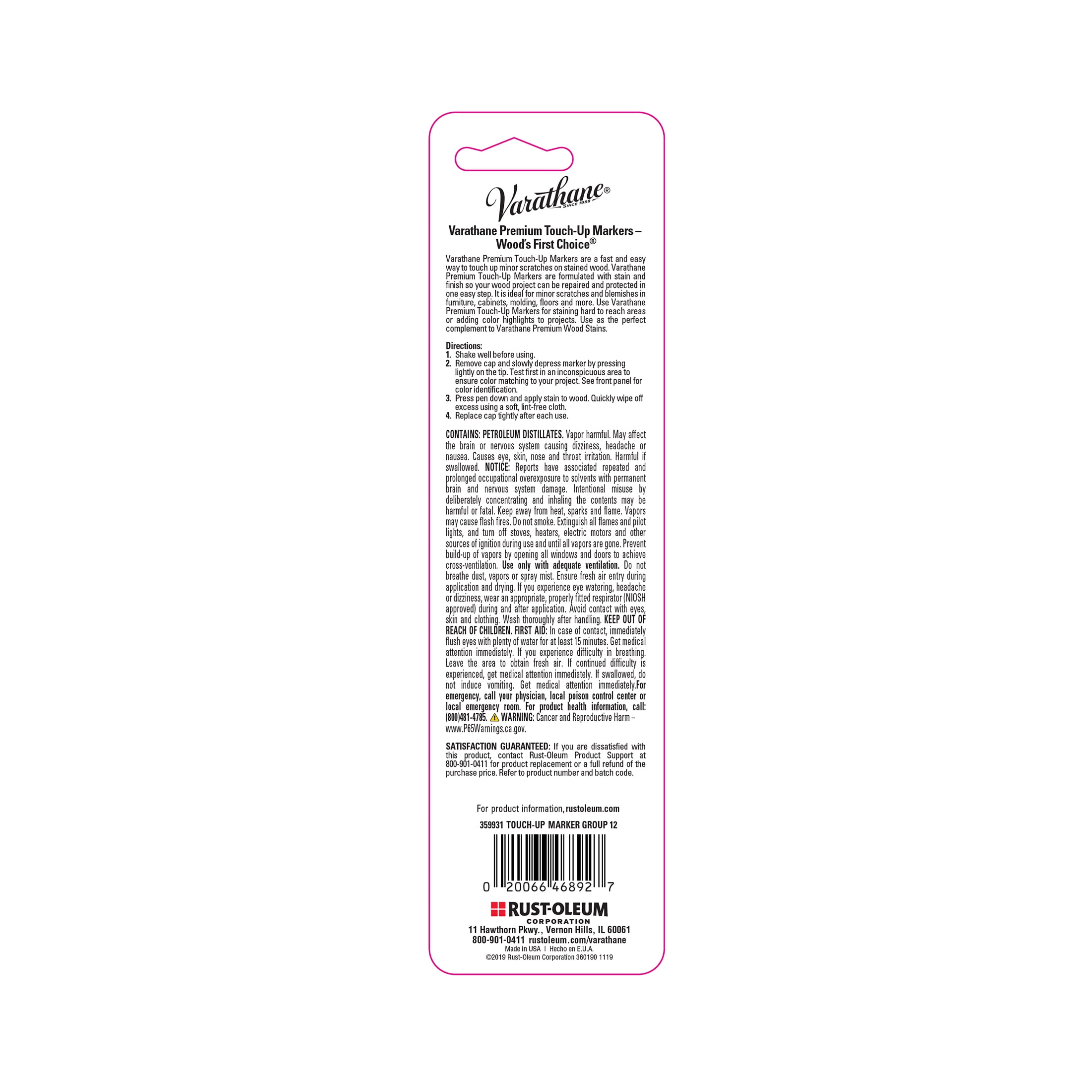 Gray, Varathane Premium Touch-up Marker-359931