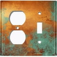 thumbnail image 4 of Metal Light Switch Plate Outlet Cover Image of Distressed Copper MET011, 4 of 13