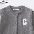 thumbnail image 6 of TOWED22 Baby Girl Cardigan Sweater Long Sleeve Button Up Knit Sweatshirt Jacket Toddler Baby Girl Fall Outfits(Dark Gray,3-4 Y), 6 of 7
