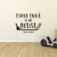 thumbnail image 3 of Every Child Is An Artist - Pablo Picasso Quote Inspirational Quote Vinyl Wall Art Wall Sticker Wall Decal Decoration For Home Room Kids Room Nursery Room Girls Boys Décor Design Size (40x40 inch), 3 of 3