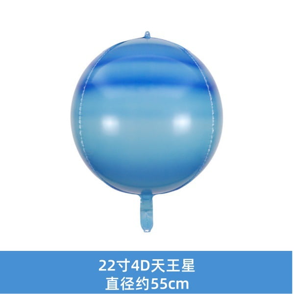 Globo de película de aluminio flotante 4D de 22 pulgadas, serie Planet, universo, cielo estrellado, tierra, globo de película de aluminio, decoración colgante