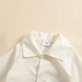 thumbnail image 4 of UAYOTSE Baby Boys 2‑Piece Collared Shirt & Overalls Set, Long‑Sleeve Button Shirt with Overalls Trousers, Casual Outfit for Infant Daily Wear Size 3-6 Months, 4 of 8