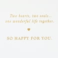 thumbnail image 3 of Hallmark Wedding Card (Gold Floral Heart Congratulations), 3 of 6