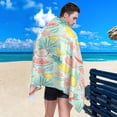 thumbnail image 5 of SKYSONIC Beach Towels 30"x60", Pineapple Watermelon Fruit Camping Towels Tropical Peach Flowers Sand Free Beach Towel, Large Beach Towels Quick Dry Bath Travel Towels Pool Yoga Beach Mat for Men Wome, 5 of 7
